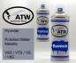 Preview: Hyundai, Polished Metal Metallic, V6S / V7S / VS / V8S: 400ml Sprühdose + 400ml Klarlack - Set, von ATW Autoteile West.